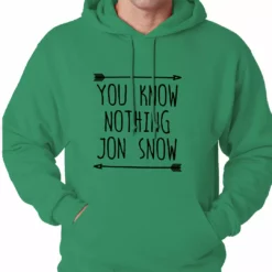 Bewild (Black Print) You Know Nothing Jon Snow Adult Hoodie