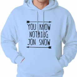 Bewild (Black Print) You Know Nothing Jon Snow Adult Hoodie