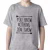 Bewild (Black Print) You Know Nothing Jon Snow Kids T-shirt