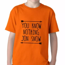 Bewild (Black Print) You Know Nothing Jon Snow Kids T-shirt 11 Bewild (Black Print) You Know Nothing Jon Snow Kids T-shirt