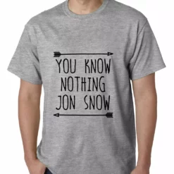 Bewild (Black Print) You Know Nothing Jon Snow Mens T-shirt