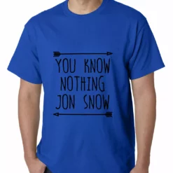 Bewild (Black Print) You Know Nothing Jon Snow Mens T-shirt 17 Bewild (Black Print) You Know Nothing Jon Snow Mens T-shirt