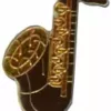 Bewild Black Saxophone Lapel Pin Lapel Pins