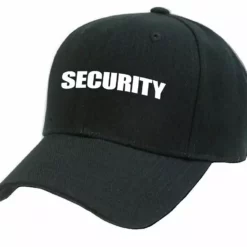 Bewild Security Baseball Hat With Adjustable Strap (Black)