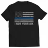 Bewild Blue Line American Flag - I Got Your Six - Blue Lives Matter Mens T-shirt 2 Bewild Blue Line American Flag - I Got Your Six - Blue Lives Matter Mens T-shirt