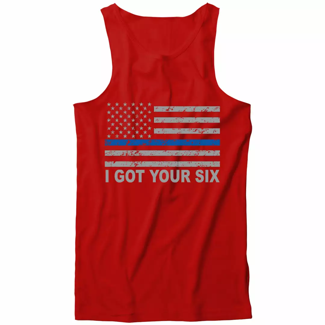 Bewild Blue Line American Flag - I Got Your Six - Blue Lives Matter Tank Top Positive Reinforcement 5 Bewild Blue Line American Flag - I Got Your Six - Blue Lives Matter Tank Top Positive Reinforcement