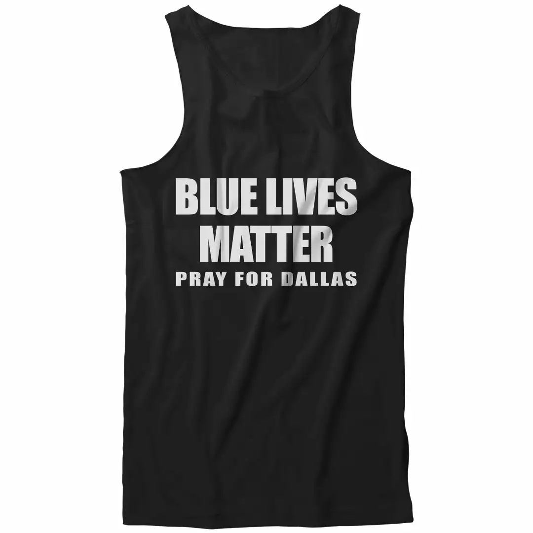 Bewild Blue Lives Matter - Pray For Dallas Tank Top 3 Bewild Blue Lives Matter - Pray For Dallas Tank Top
