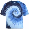 Bewild Blue Ocean Spiral Tie Dye T-Shirt