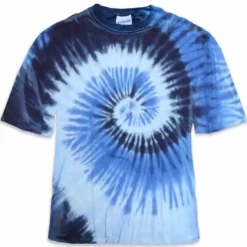Bewild Blue Ocean Spiral Tie Dye T-Shirt
