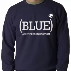 Bewild (BLUE) #UNDERSTAND AUTISM Adult Crewneck Positive Reinforcement