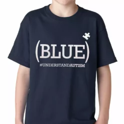 Bewild (BLUE) #UNDERSTAND AUTISM Kids T-shirt Positive Reinforcement