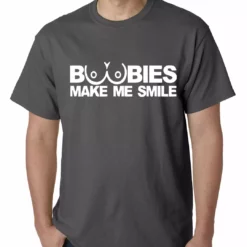 Bewild Cool Funny & Offensive Boobies Make Me Smile T-Shirt 10 Bewild Cool Funny & Offensive Boobies Make Me Smile T-Shirt