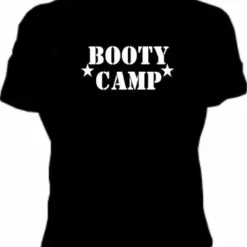 Bewild Cool Funny & Offensive Booty Camp Girls T-Shirt