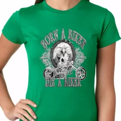 Bewild Born To Be A Biker Ladies T-shirt 19 Bewild Born To Be A Biker Ladies T-shirt