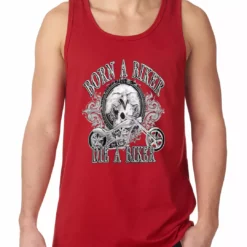 Bewild Biker Style Born To Be A Biker Tank Top