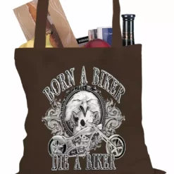 Bewild Born To Be A Biker Tote Bag