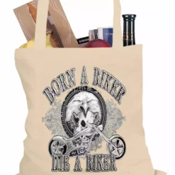 Bewild Born To Be A Biker Tote Bag