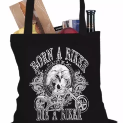 Bewild Born To Be A Biker Tote Bag