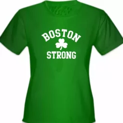 Bewild St.Patricks Day Boston Strong Irish Shamrock Girl's T-Shirt