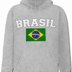 Bewild Brasil Vintage Flag International Hoodie Nationality & Ethnic