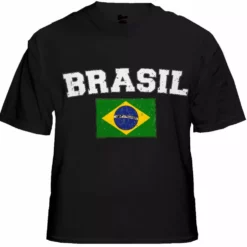 Bewild Nationality & Ethnic Brasil Vintage Flag International Mens T-Shirt