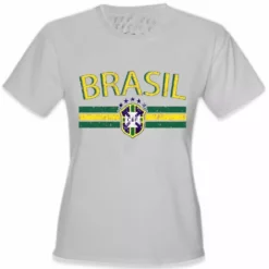 Bewild Brasil Vintage Shield International Girls T-Shirt Nationality & Ethnic 11 Bewild Brasil Vintage Shield International Girls T-Shirt Nationality & Ethnic