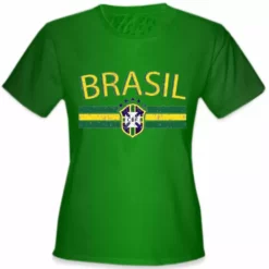 Bewild Brasil Vintage Shield International Girls T-Shirt Nationality & Ethnic 13 Bewild Brasil Vintage Shield International Girls T-Shirt Nationality & Ethnic