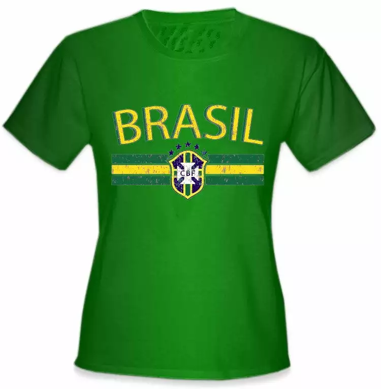 Bewild Brasil Vintage Shield International Girls T-Shirt Nationality & Ethnic 7 Bewild Brasil Vintage Shield International Girls T-Shirt Nationality & Ethnic