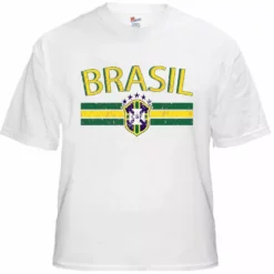 Bewild Brasil Vintage Shield International Mens T-Shirt