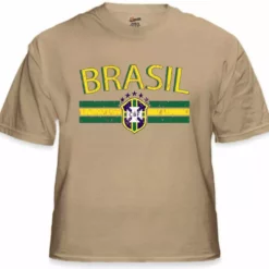 Bewild Brasil Vintage Shield International Mens T-Shirt
