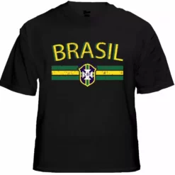 Bewild Brasil Vintage Shield International Mens T-Shirt