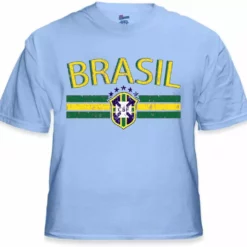 Bewild Brasil Vintage Shield International Mens T-Shirt