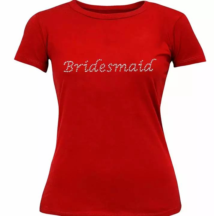 Bewild Bridesmaid Rhinestone Girl's T-Shirt Cool Funny & Offensive 5 Bewild Bridesmaid Rhinestone Girl's T-Shirt Cool Funny & Offensive