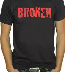 Bewild Cool Funny & Offensive Broken T-Shirt
