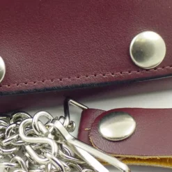 Bewild 4" Brown Tri-Fold Leather Chain Wallet Wallets & Chains 11 Bewild 4