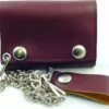 Bewild 4" Brown Tri-Fold Leather Chain Wallet Wallets & Chains