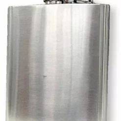 Bewild Brushed Stainless Steel 8 Ounce Liquor Flask Flasks
