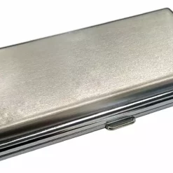 Bewild Brushed Steel Cigarette Case (For Regular Sized, 100s, And 120s) 10 Bewild Brushed Steel Cigarette Case (For Regular Sized, 100s, And 120s)