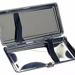 Bewild Brushed Steel Cigarette Case (For Regular Sized, 100s, And 120s) 12 Bewild Brushed Steel Cigarette Case (For Regular Sized, 100s, And 120s)