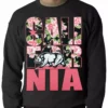 Bewild California Floral Pattern Adult Crewneck Cool Funny & Offensive 2 Bewild California Floral Pattern Adult Crewneck Cool Funny & Offensive