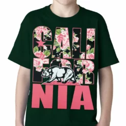 Bewild California Floral Pattern Kids T-shirt 12 Bewild California Floral Pattern Kids T-shirt