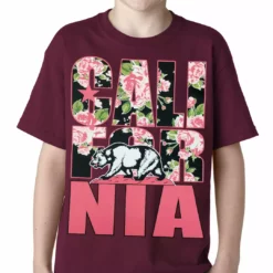 Bewild California Floral Pattern Kids T-shirt 14 Bewild California Floral Pattern Kids T-shirt