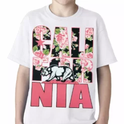 Bewild California Floral Pattern Kids T-shirt 17 Bewild California Floral Pattern Kids T-shirt
