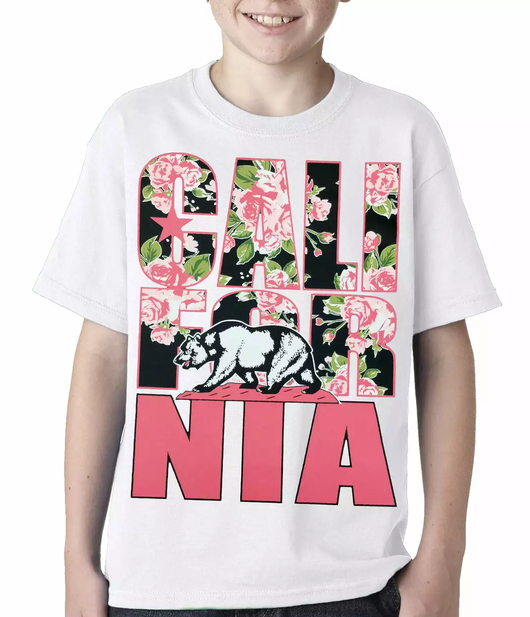 Bewild California Floral Pattern Kids T-shirt 10 Bewild California Floral Pattern Kids T-shirt