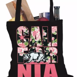 Bewild Cool Funny & Offensive California Floral Pattern Tote Bag