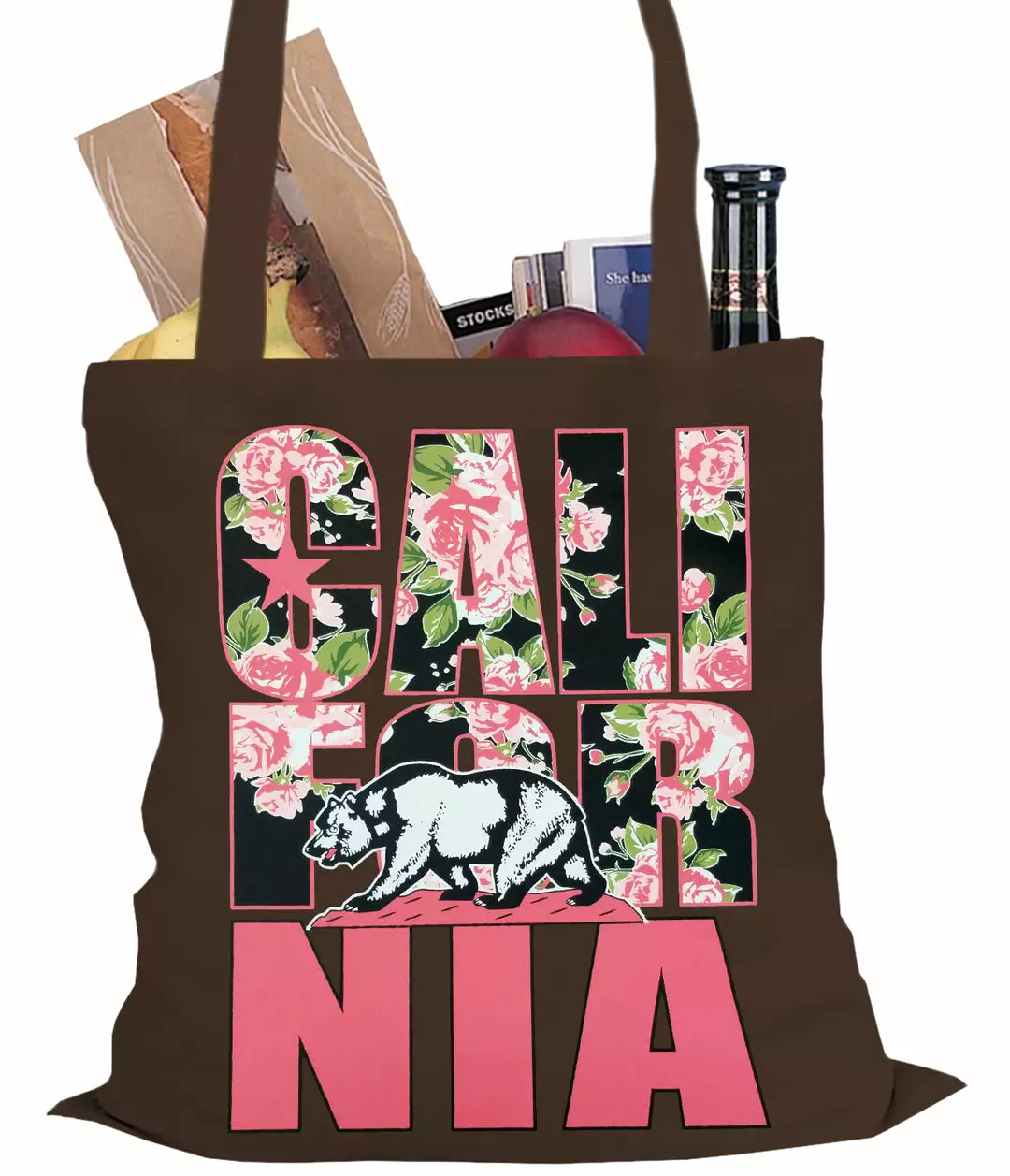 Bewild Cool Funny & Offensive California Floral Pattern Tote Bag 5 Bewild Cool Funny & Offensive California Floral Pattern Tote Bag