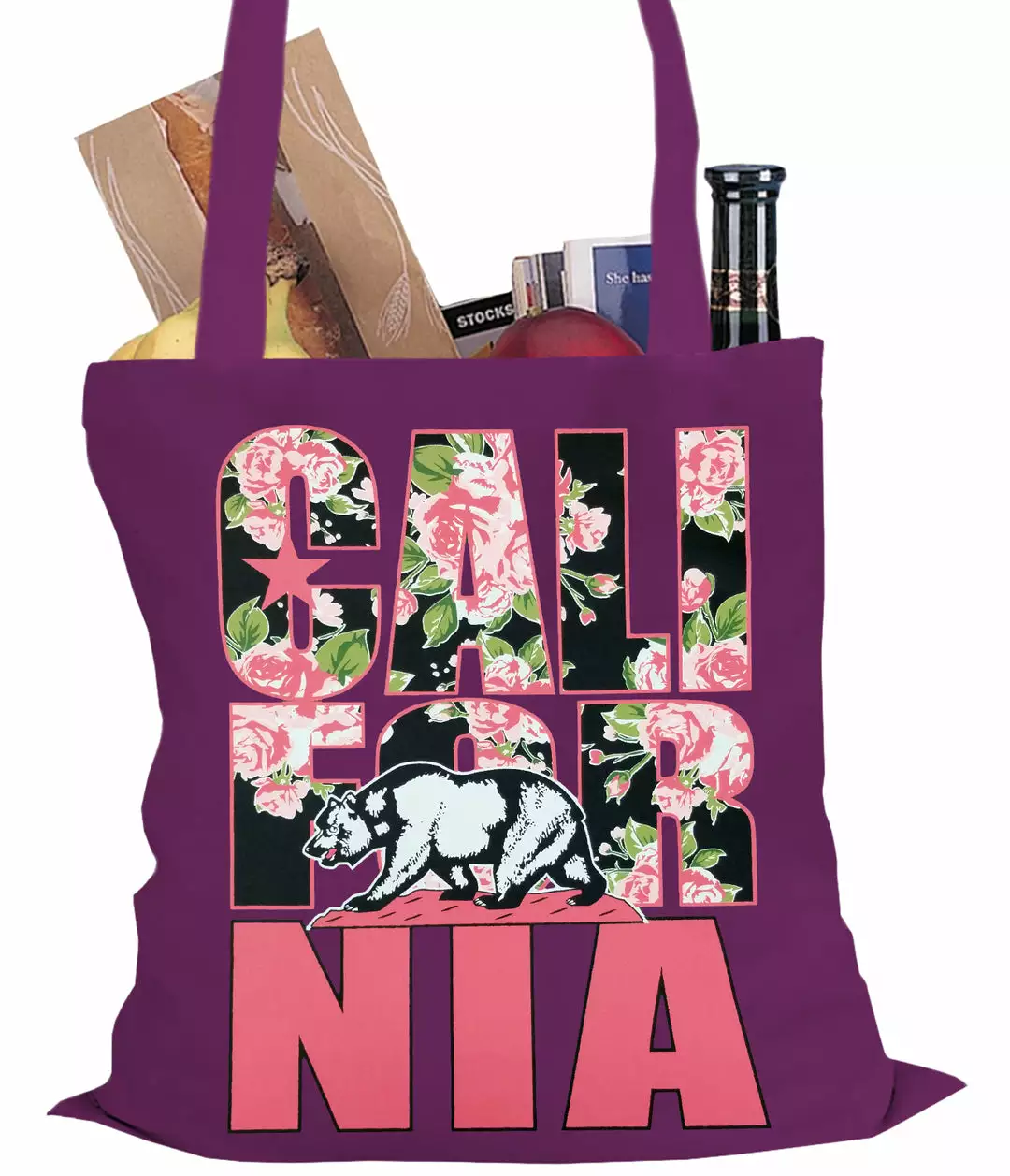 Bewild Cool Funny & Offensive California Floral Pattern Tote Bag 8 Bewild Cool Funny & Offensive California Floral Pattern Tote Bag