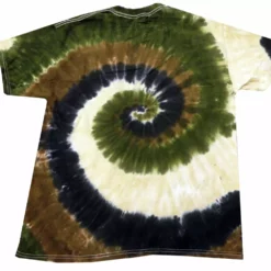 Bewild Camo Swirl Tie Dye Mens T-shirt