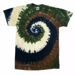 Bewild Camo Swirl Tie Dye Mens T-shirt