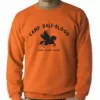 Bewild Cool Funny & Offensive Camp Half Blood Long Island Sound Crew Neck Sweatshirt (Orange)